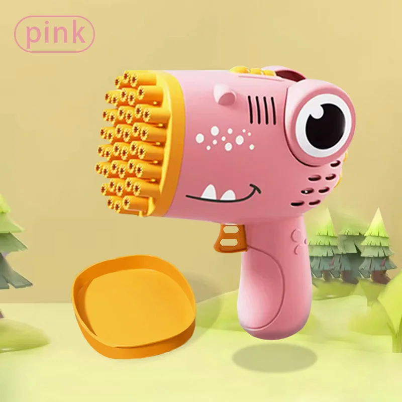 40 Hole Dinosaur Bubble Handheld Bubble Machine, Electric Bubble Gun Outdoor Wedding Party Toy(without Bubble Water) - Image 7