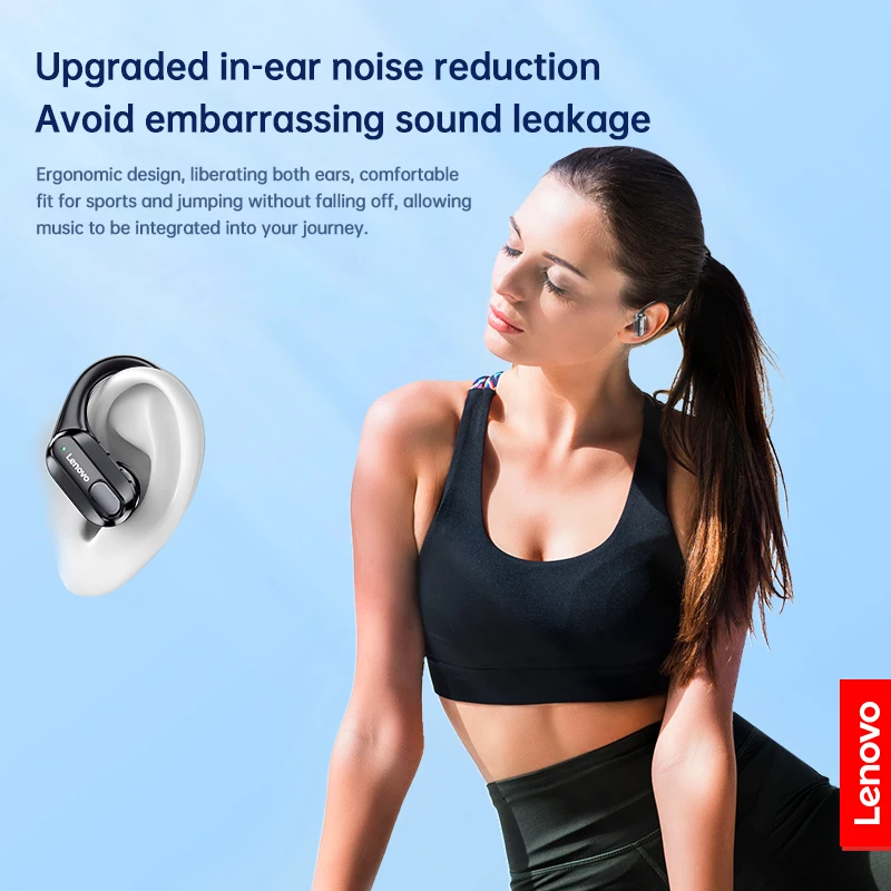 Original Lenovo XT80 Sports Wireless Earphones with Mics, LED Power Display,Hifi Stereo Sound Bluetooth 5.3 TWS HeadphHeadphones - Image 4