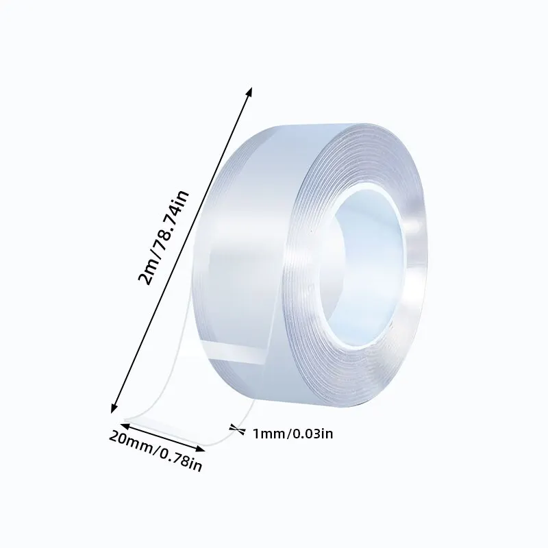 Nano Double Sided Tape Transparent Waterproof Strong Tape Reusable Nano Tape Kitchen Bathroom Home Decoration - Image 4