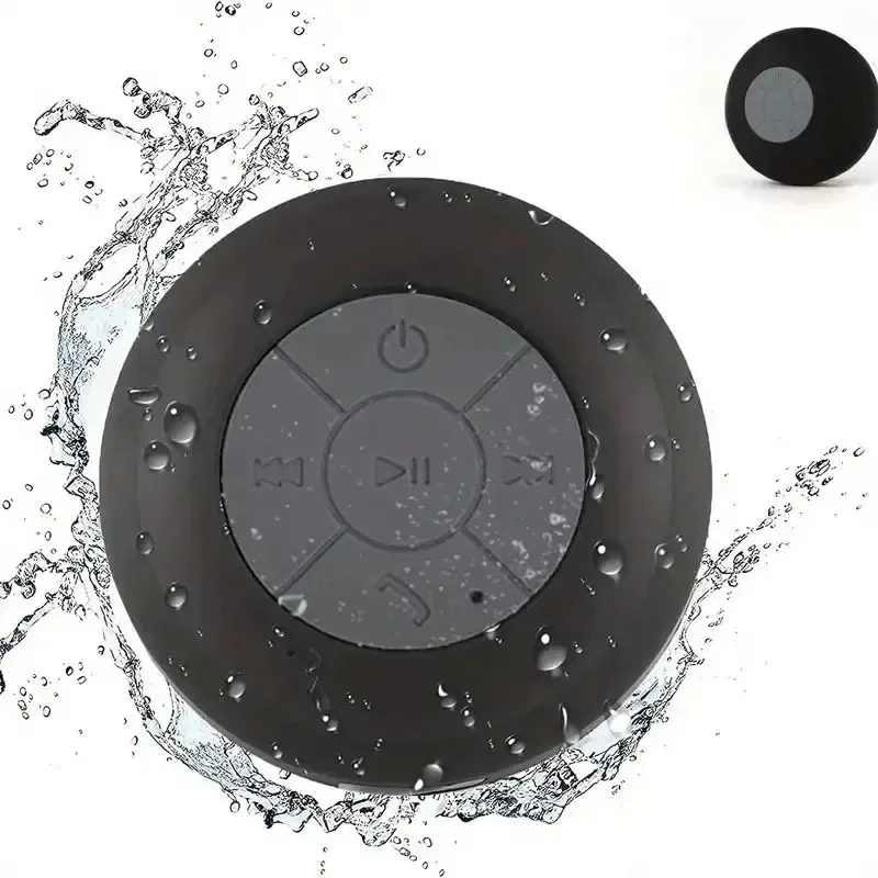Portable Bluetooth Wireless Waterproof Speaker With Suction Cup Small Stereo For Car Bathroom Mobile Music Listening Device - Image 4