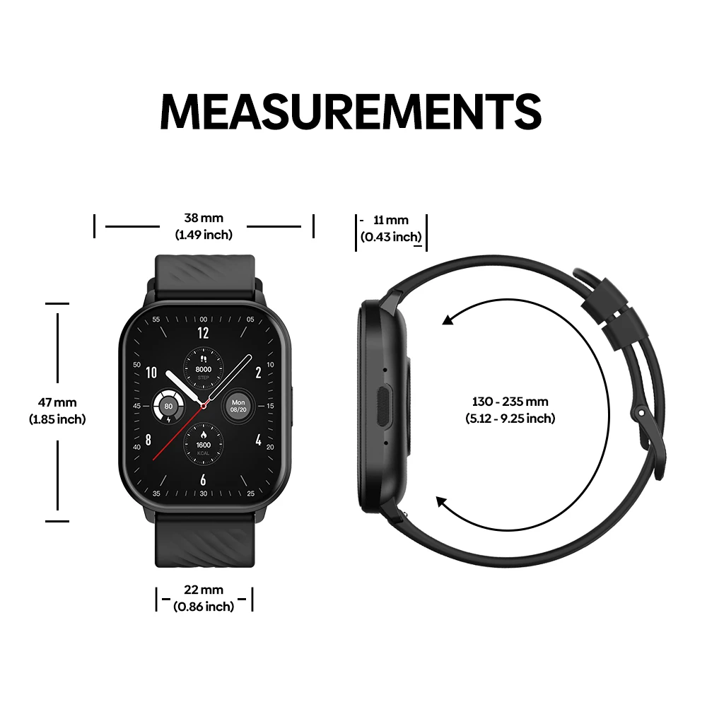 New Zeblaze GTS 3 Voice Calling Smart Watch Ultra-big 2.03'' HD Screen 24H Health Monitor 100+ Sports Modes 200+ Watch Faces - Image 6