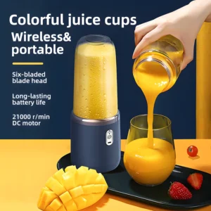 Juicer, small complementary food machine, baby juicer cup, cooking machine, household portable juicer, double cup+lid