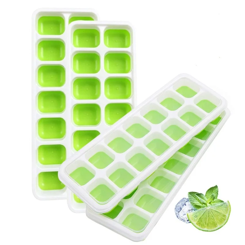 14 Grid Ice Cube Tray Silicone Mold Square Ice Cube Tray Mold Ice Cube Maker Non-toxic Durable Bar Pub Wine Ice Blocks Maker - Image 6