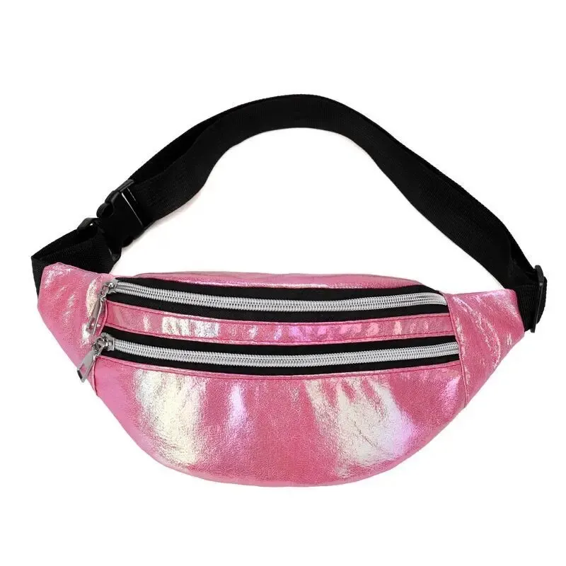 Holographic Fanny Pack Hologram Waist Bag Laser Beach Travel Banana Hip Bum Zip Waist Bags Women Belt Bag For Girls - Image 11