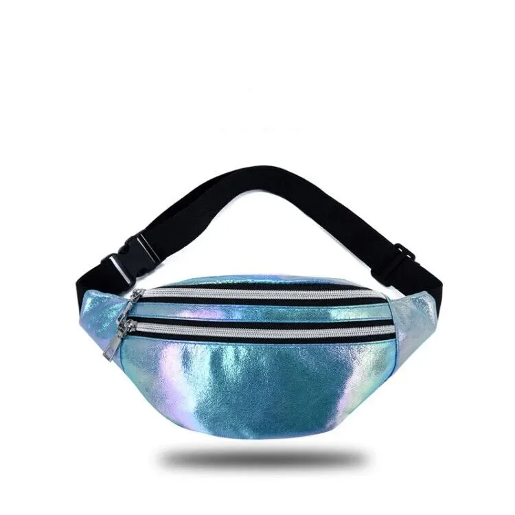 Holographic Fanny Pack Hologram Waist Bag Laser Beach Travel Banana Hip Bum Zip Waist Bags Women Belt Bag For Girls - Image 7